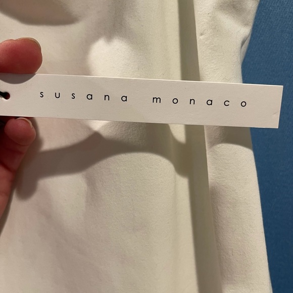 White Susana Monaco Mini Dress - Picture 5 of 7